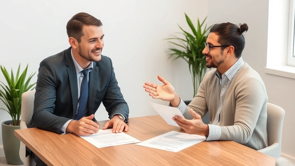 HR manager and employee in collaborative meeting room discussing accommodation paperwork with supportive body language