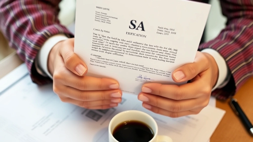 Close-up of hands holding an official ESA letter with professional letterhead and signatures, document verification, legitima