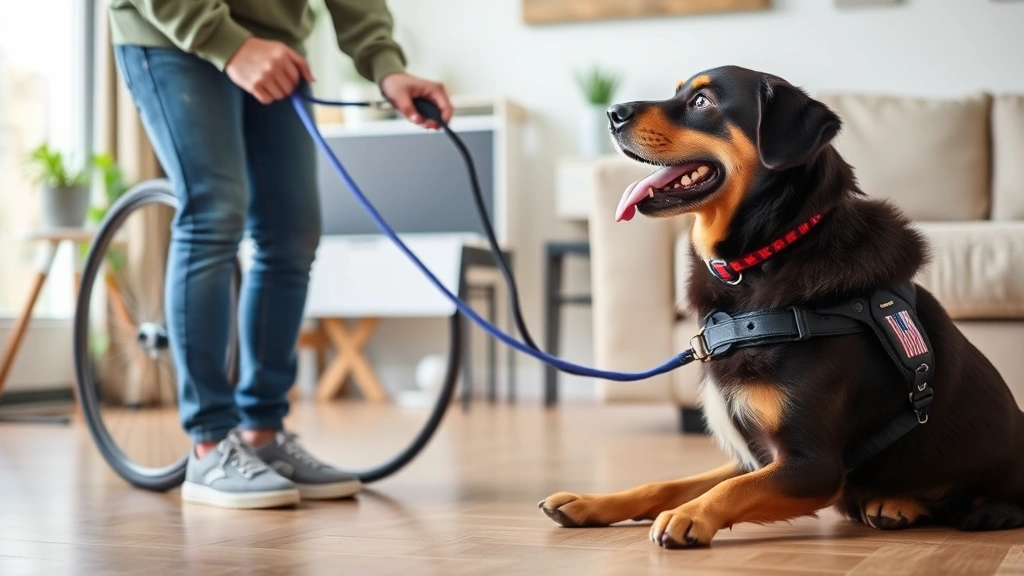 service dog performing task assistance for person with disability in home environment